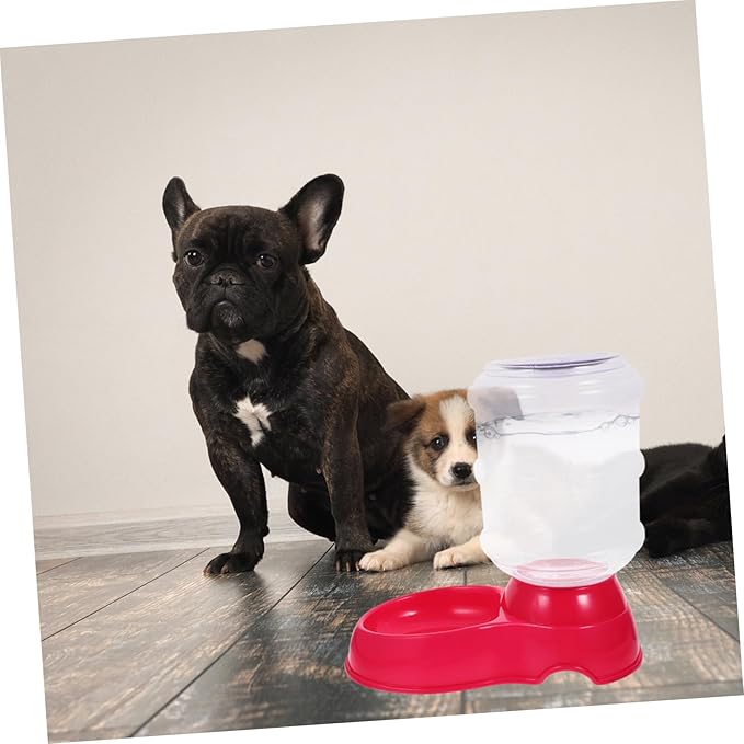 Feeder Pet Feeder- Automatic Dog Cat Feeder and Water Dispenser, Pet Feeding Device Food& Water Bowl Drinking Water Pet Basin for Small Medium Dog Pets Puppy Kitten 3.5L () Auto Automatic