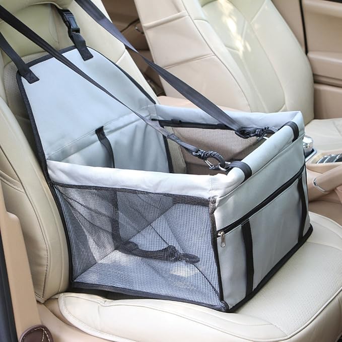 Pet Carrier Bag for Dogs and Cats Dog Car Booster Seat Travel Safety Seat Pet Carrier Bag Dog Car Set Hang Bag Waterproof Non-Slip with Storage Bag