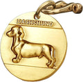 Vintage Pure Copper Pet ID Tags,Personalized Dog Tags,Three-Dimensional Relief Pet Pattern,Lettering on The Front and Back,Custom Pet Tags (B36-Dachshund)