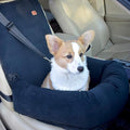 Dog Bed Dog Car Seat Puppy Pet Car Booster Seat,Detachable Non-Slip Dog Travel Car Carrier Bed with Clip-On Safety Leash,Removable Washable Cover for Small and Medium Pets