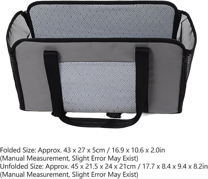 Dog Booster Seat, Portable High Strength Cat Car Chair Basket Comfortable Travel Dog Carseat for Pet Puppy Travel