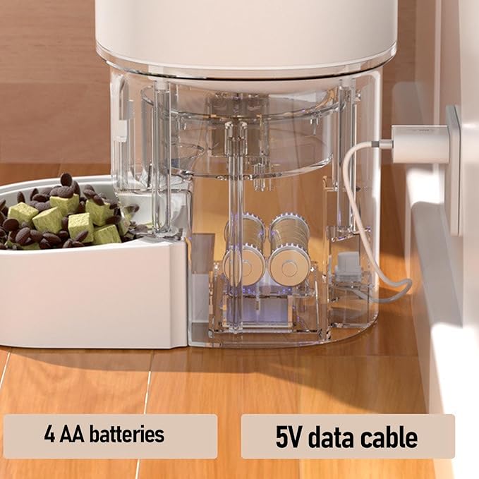 Smart Pet Food Dispenser Multifunctional Food Feeder and Waterer WiFi Remote Feeding Machine for Cat Dog