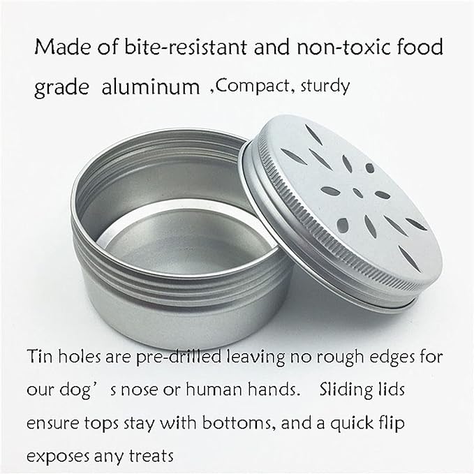 CHENGXINWENHUA Dog skent Work tins 6 Pack，Dog Scent Training Box，Dog Nose Work containers (drip)