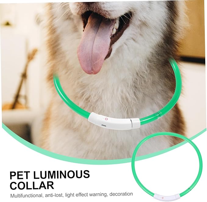 Sosoport Led Dog Collar USB Charging Fashionable Pet Accessory Night Visibility Collar