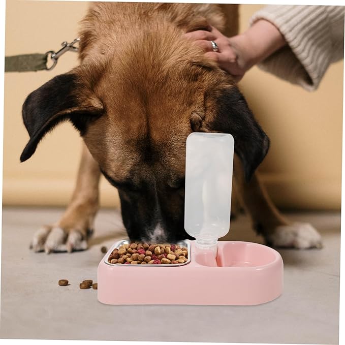 Mipcase Double Pet Water Feeder for Dogs and Cats Creative Automatic Water Dispenser Tool Safe and Smooth Design for Home and Pet Shops
