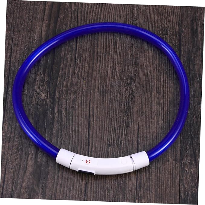 LED Light Dog Collar 50cm Long Rechargeable Waterproof and Flexible for Nighttime