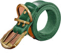 Real Leather Dog Collar Leash Set Personalized Genuine Leather Dog Pet Collars Leashes Custom for Small Medium Large Dog Pitbull Green Leash 2XS