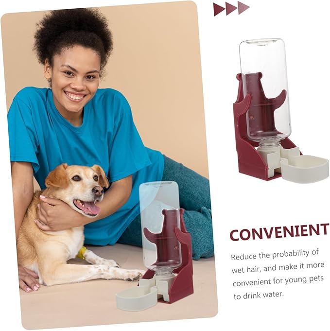 BESPORTBLE Pet Automatic Water Feeder for Dogs and Cats Hanging Design Easy to Pet Drinking Device Lightweight Material Suitable for Cages and Crates