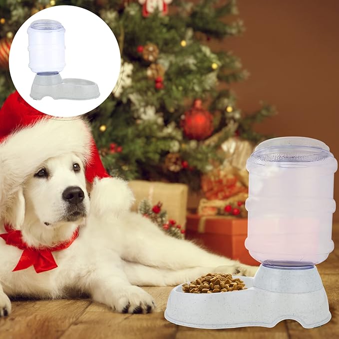 Automatic Pet Feeder, Dog Cat Dry Food Dispenser, Plastic, Multiple Pets