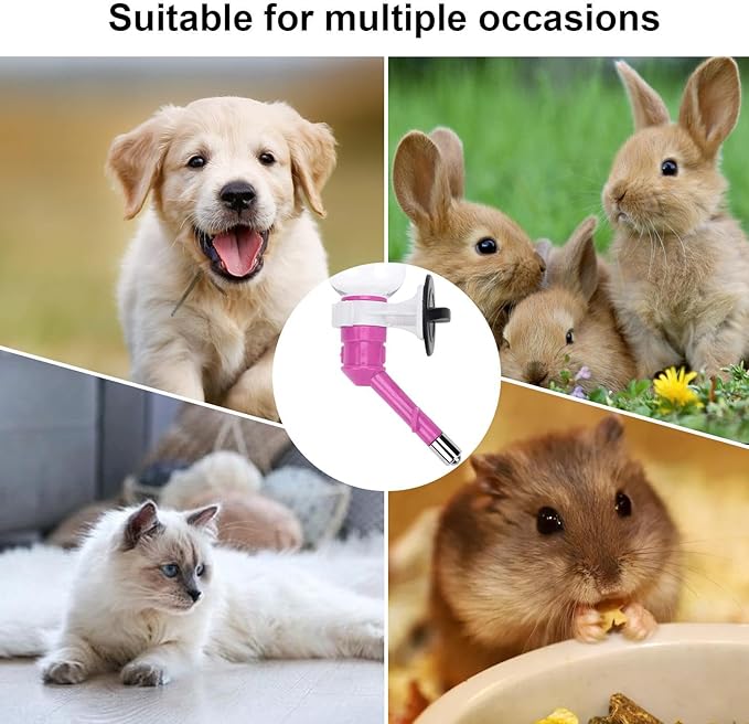Water Nozzle for Dogs - Heavy Duty Sturdy Pet Drinking Nozzle | Multifunctional No-Drip Water Dispenser Fountain Reusable Automatic Dogs Feeder for