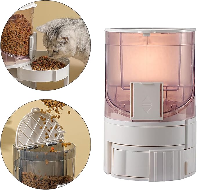 Automatic Pet Feeder Pet Automatic Feeder Water Dispenser Food Container Large Capacity Dog Feeding Bowl Water Dispenser for Small Cats Dogs