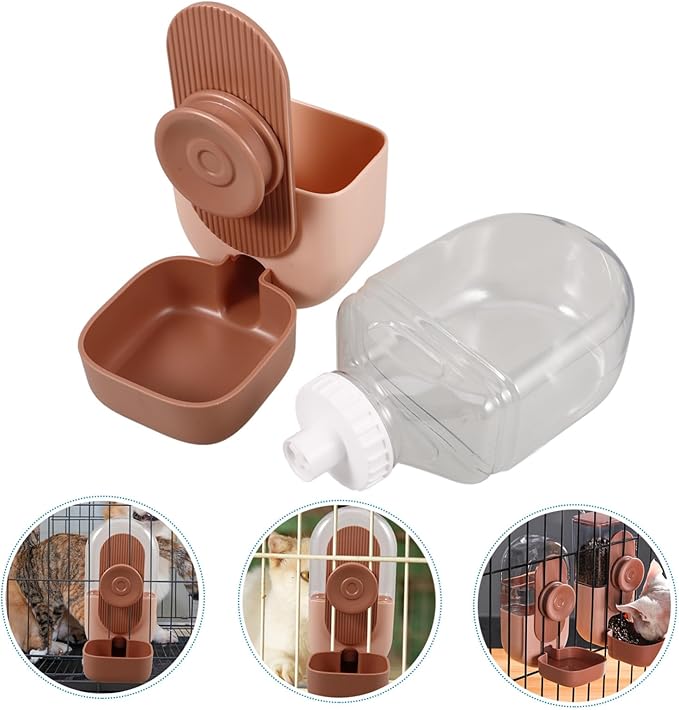 HANABASS 2pcs Automatic Pet Water Feeder Hanging Water Dispenser for Dogs and Cats Leak Design for Pet Cages