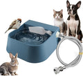 Lesypet Dog Automatic Waterer 67 OZ(2L) Auto Fill Water Bowl with Water Hose for Chicken Livestock Animal, Blue