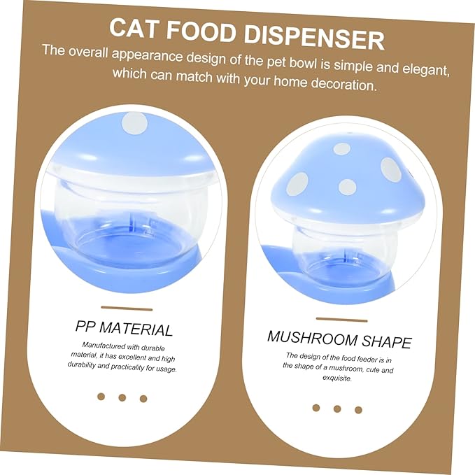 GANAZONO Automatic Feeder Capacity Cat Feeder Dry Cat Food Dispenser for Indoor Pet Animals