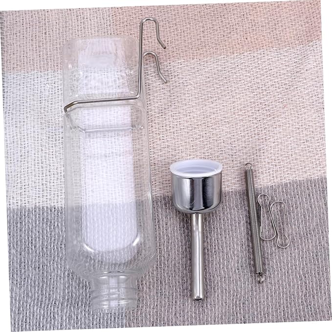FRCOLOR 2pcs Automatic Feeder Water Dispenser Bottle for Cat Rabbit Bird Portable Pet Supplies