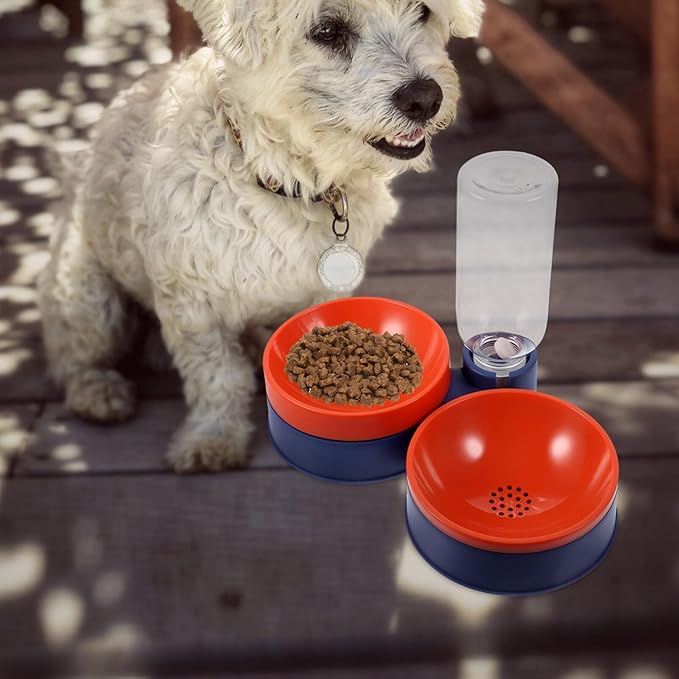Automatic Cat Dog Feeder Water Bowl Dry Wet Food Dispenser Compact Design Deep for Pets Easy to Use No Constant Refilling Needed