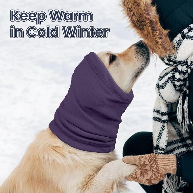 Nanaki Calming Hoodie for Dogs - Adjustable Ear Cover & Anxiety Relief, M Purple | Noise Reduction Head Wrap for Fireworks, Thunderstorms, Grooming, Hematoma Recovery