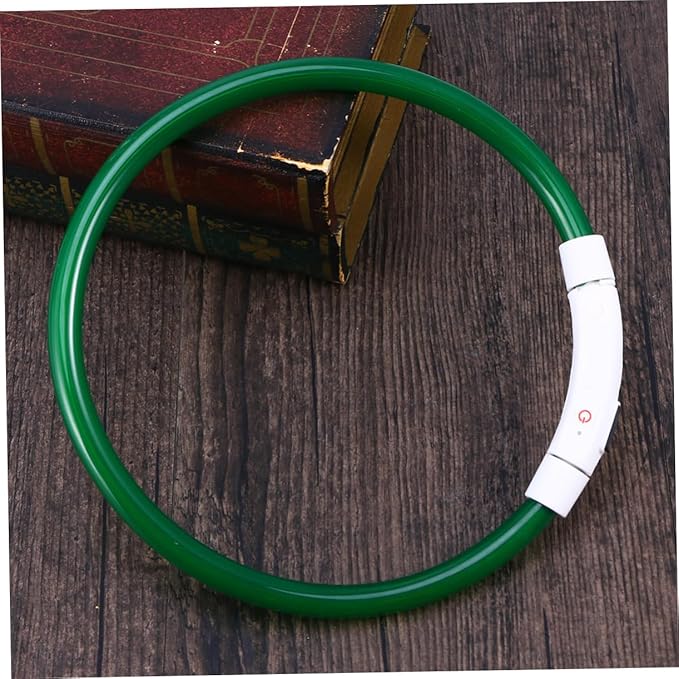 Rechargeable Led Flashing Dog Collar USB Luminous Pet Collar with Light Modes for Night Safety Green Energy-Saving Design