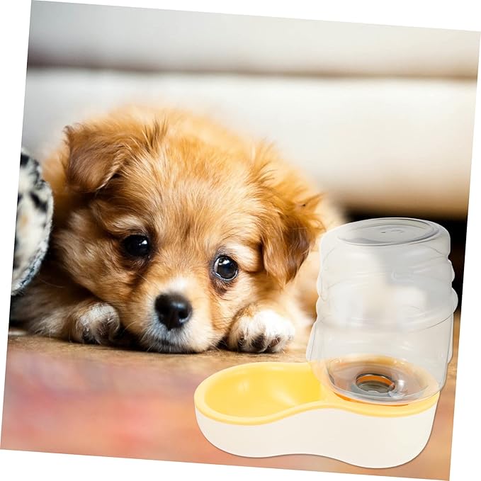 1pc Automatic Pet Water Dispenser Slanting Dog Water Bowl Feeder Deepened Drinking Trough Prevents Splashing for Cats and Dogs Capacity