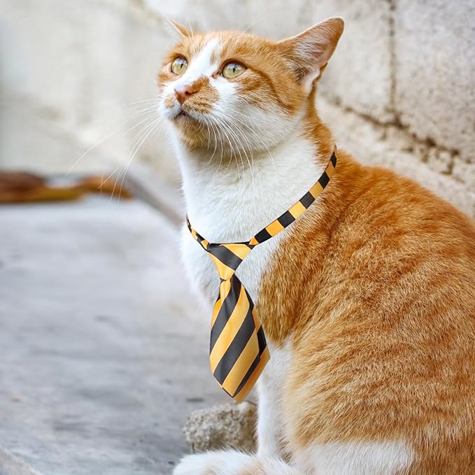 Segarty Dog Ties, 30pcs Adjustable Pet Neck Ties Collar for Small Dogs Cats, Double Layered Puppy Bowties Pets Necktie Grooming Bows for Wedding Valentine Photography Holiday Party Christmas