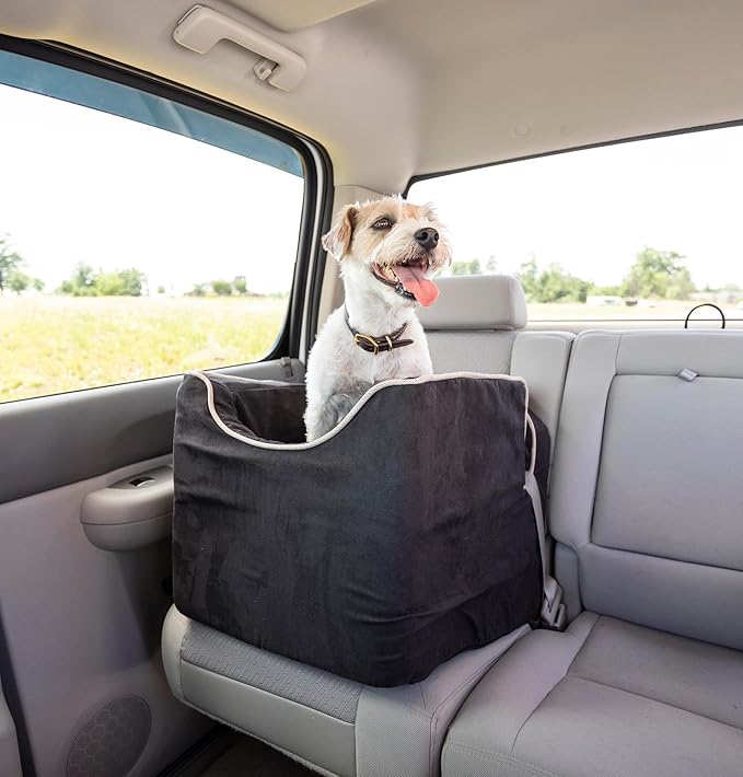Small Snoozer Luxury Lookout Car Seat, Black and Herringbone