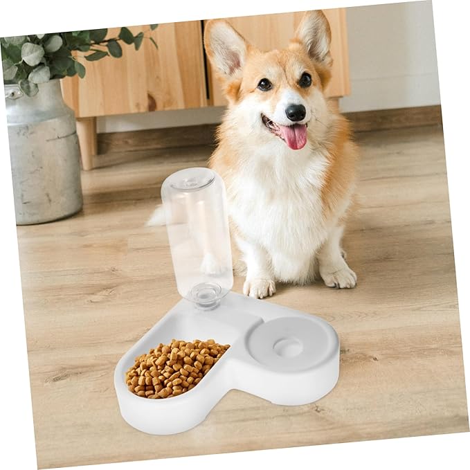 Automatic Cat Water Feeder with Integrated Food Bowl Multi-Function Pet Supply for Cats and Dogs Easy to Clean Design Convenient Fresh Water Access