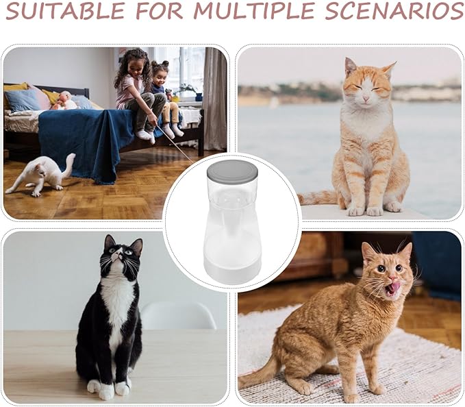 Housoutil Automatic Dog Feeder and Cat Food Dispenser Lightweight Pet Feeding for Home Use Non-tip Design Easy to Suitable for Dogs and Cats