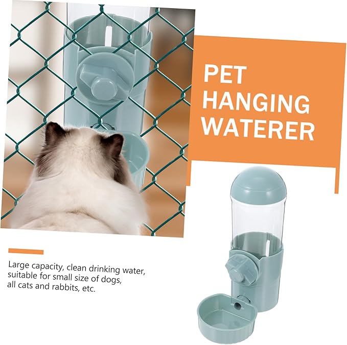 Happyyami Automatic Drinking Fountain Dog Water Holder Cage Pet Water Feeder Pet Waterer