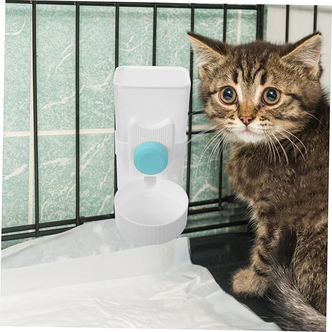 POPETPOP Automatic Pet Water Feeder for Animals Compact Hanging Dog Water Dispenser Safe and Practical for Cages for Cats Rabbits
