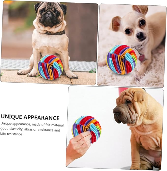 NOLITOY 2pcs Quality Material Dog Sniff Balls Pet Dog Toy for Slow Feeder Mental Physical Exercise Home Garden Play