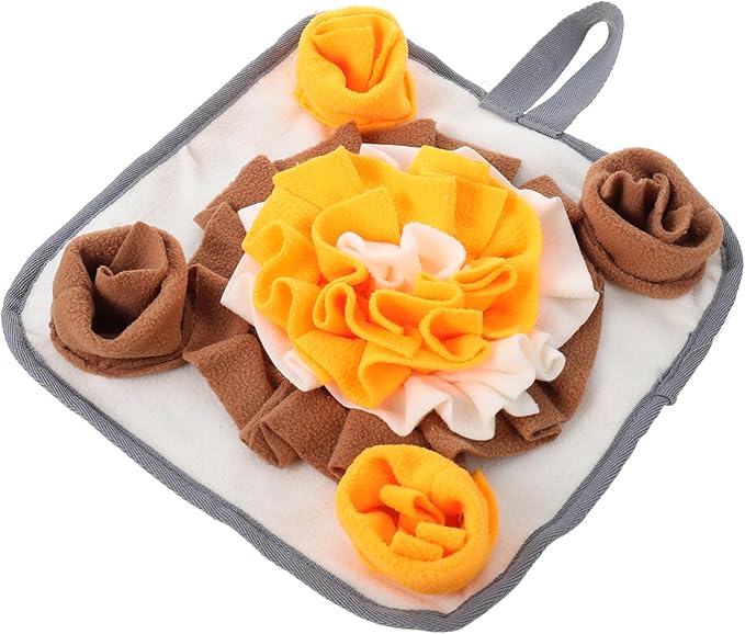 Pet Sniffing Pad Rabbit Feeding Mat Non-Slip Polar Fleece Dog Treats for Small Animals