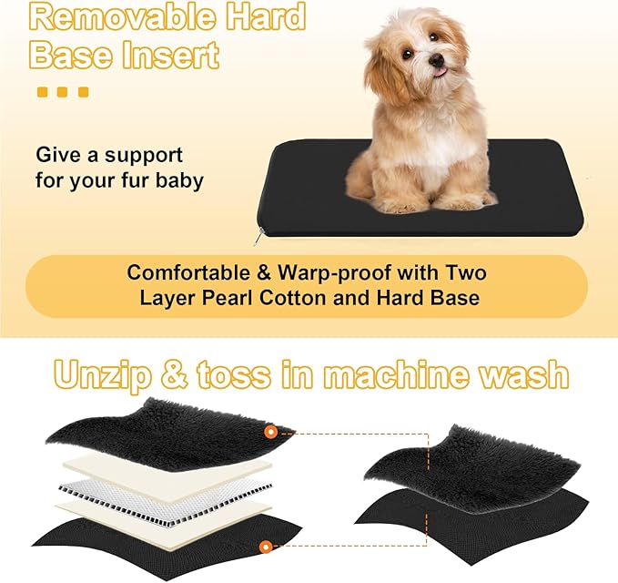 Console Dog Car Seat for Small Dogs Cats Up to 15lbs, Anti-Collapse Pet Armrest Booster Seat with Soft Pillow,Non-Slip Seat Rails Hooks & Safety Belt, Portable Car Accessories for Pets Travel