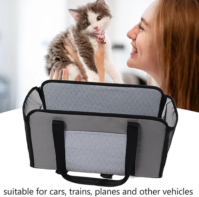 Dog Booster Seat, Portable High Strength Cat Car Chair Basket Comfortable Travel Dog Carseat for Pet Puppy Travel