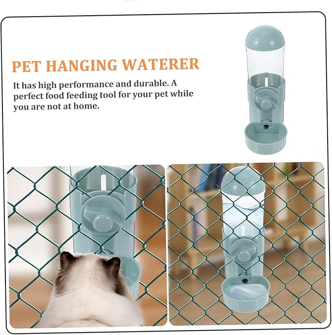 Automatic Pet Waterer for Dogs and Cats Generation Hanging Water Dispenser Durable Cage Feeder for Puppies Rabbits and Animals Easy to