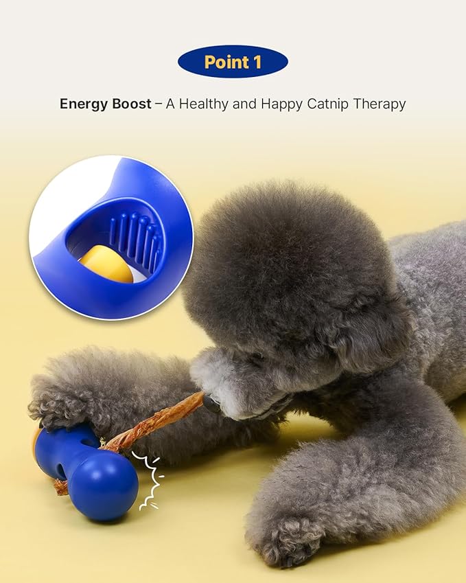 PETHROOM Nosework Stick Holder – Interactive Dog Treat Holder & Mental Stimulation Toy, Secure Snack Dispensing for Nose Work Play, Soft Blue