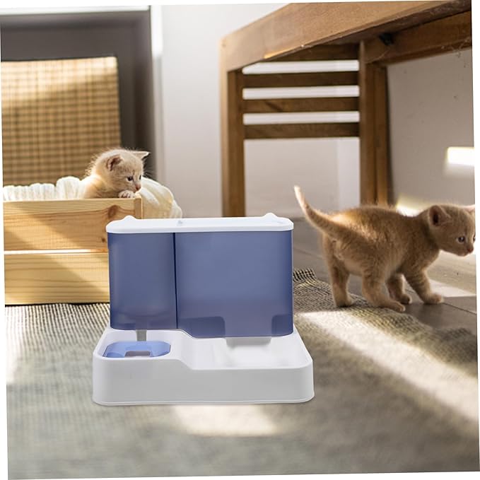 GANAZONO Automatic Pet Feeder Water Fountain Cat Dog Water Bowl Dispenser Easy Pet Drinking Supplies