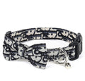 Bowtie Collars for Small Dogs, Elegant Puppy Collars, Tiny Dog Collars with Bowtie Adjustable 9.8"-13.8", Black, S