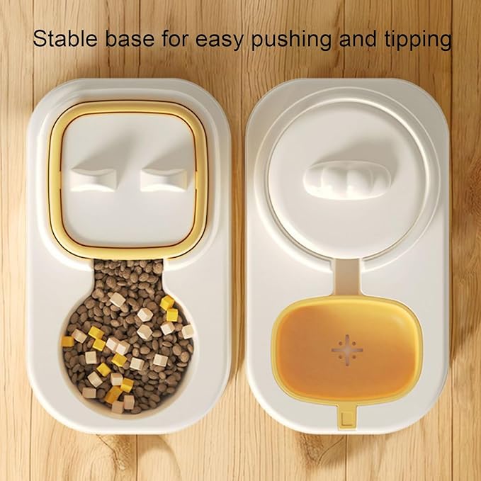 Automatic Feeder – Non-Electrical Pet Food Bowl, Durable No-Power Design, Easy Refill System, Stable Anti-Spill Base, Compact Indoor Outdoor Use | Small Medium Dog Cat Puppy Kitten Feeding Drinking Ho