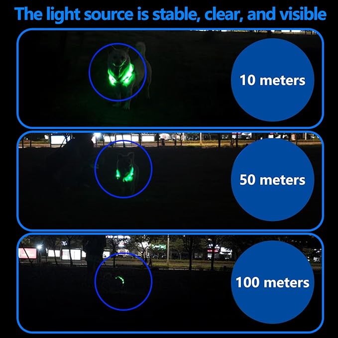 Light Up Dog Collar,LED Dog Collar,Color Changing Light Up Dog Collar,Multi-Color Light Up Collar,Lighted Safety Dog Collar Light for Night Walking,Cuttable Soft Silicone Collar (Multiple Colors)