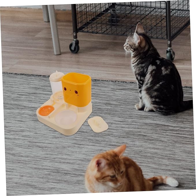 MERRYHAPY Automatic Water Dispenser Pet Feeder Double Bowls for Cats Dogs Easy Clean Material Kitten Dog Food Bowl