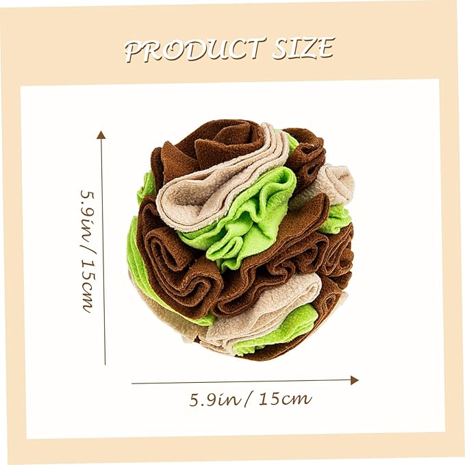 Dog Feeding Toy Interactive Sniffing Ball for Puppies Mental Physical Exercise Slow Eating Ball for Dog Training
