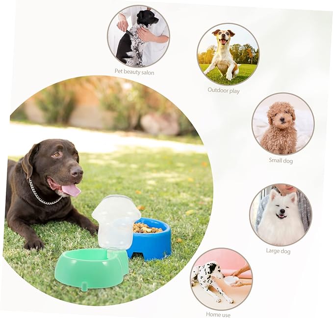 POPETPOP Automatic PET Water Feeder 1.5L Capacity Dog Water Dispenser Food-Grade Plastic for Dogs and Cats Easy to Use No Spill