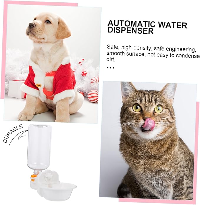 Happyyami Pet Water Feeder Rabbit Food Automatic Waterer Bunny Water Bowl Outdoor Bird Feeder Outdoor Dog Bowl Cat Water Feeder Bunny Water Dispenser Rabbit Waterer Rabbit Cage Poultry