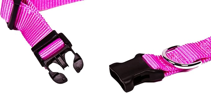 GOGO Pet Products Comfy Nylon 3/8-Inch Adjustable Pet Collar, X-Small, Pink
