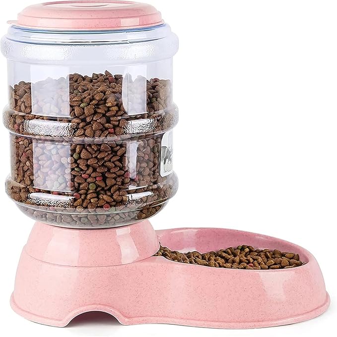 Automatic Pet Water Feeder | Large Capacity Dog and Cat Drinking Bowl | Ideal for Small Pets(Pink)