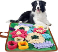 Snuffle Mat for Dogs - Folding Foraging Dispenser Base, Puppy Snuffle Mat, Soft Fabric Material, Interactive Nose Work Toy, for Training Feeding Licking Sniffing Digging Exercise Indoor Enrichment