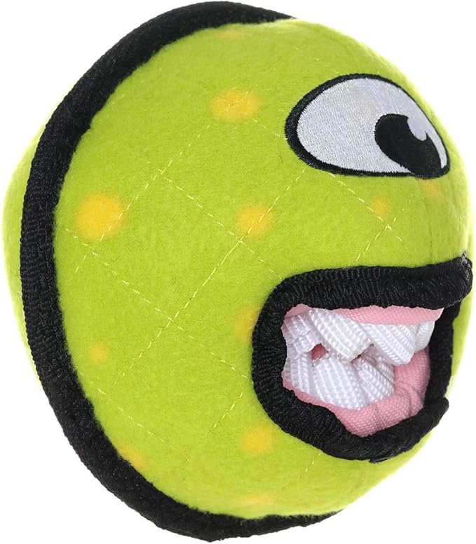 TUFFY® - World's Tuffest Soft Dog Toy - Alien - Multiple Layers. Made Durable, Strong & Tough. Interactive Play (Tug, Toss & Fetch). Machine Washable & Floats. (Ball Green, Large 2 Pack)