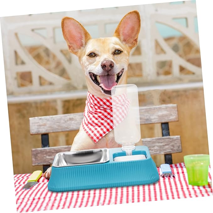 Detachable Dog Feeder with Skid Base Convenient Automatic Water Dispenser for Cats and Dogs Practical Indoor Pet Supply Easy to and Maintain Stylish Design