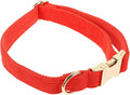 Alasum Metal Buckle Adjustable Cloth Dog Collar for Small to Medium Dogs S Size, Fashionable Pet Collar Necklace with Reflective Buckle for Daily Use and Puppy Training