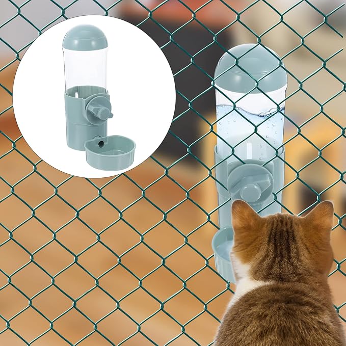 Automatic Dog Water Dispenser Pet Waterer Portable Cat Cage Water Feeder Material